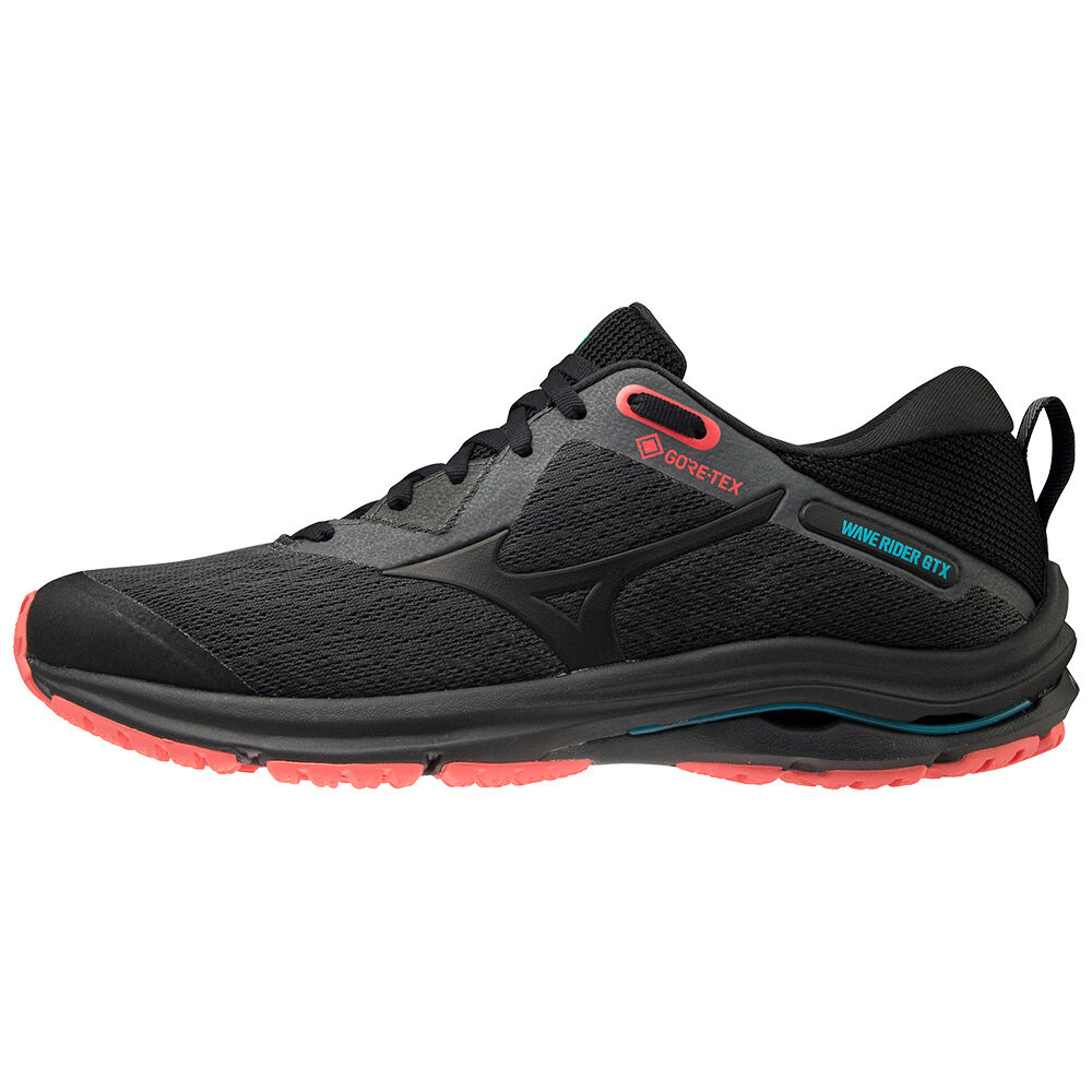 Mizuno Wave Rider GTX 2 Női Terepfutó Cipő Sötét Szürke/Fekete PMD362179